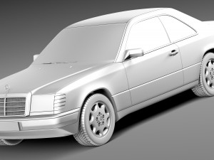 Mercedes-Benz E-class W124 Coupe 3D Model