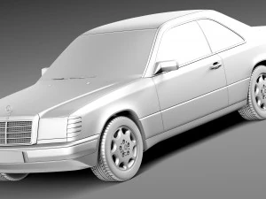 Mercedes-Benz E-class W124 Coupe 3D Model