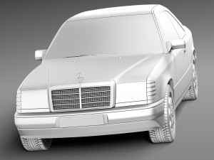 Mercedes-Benz E-class W124 Coupe 3D Model