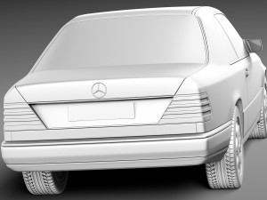 Mercedes-Benz E-class W124 Coupe 3D Model