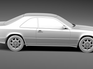 Mercedes-Benz E-class W124 Coupe 3D Model