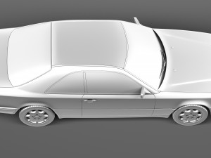 Mercedes-Benz E-class W124 Coupe 3D Model