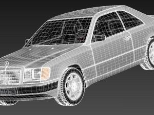 Mercedes-Benz E-class W124 Coupe 3D Model