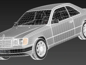Mercedes-Benz E-class W124 Coupe 3D Model