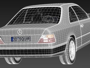 Mercedes-Benz E-class W124 Coupe 3D Model