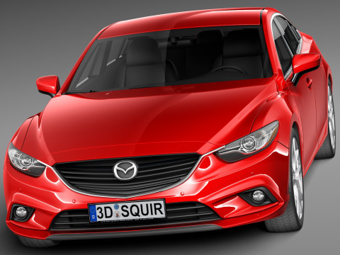Mazda 6 Sedan 2013 3D 模型