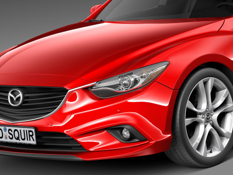 Mazda 6 Sedan 2013 3D 模型