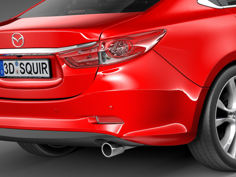 Mazda 6 Sedan 2013 3D 模型
