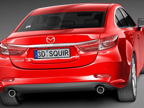 Mazda 6 Sedan 2013 3D 模型
