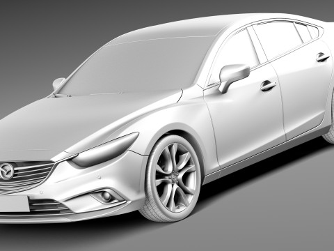 Mazda 6 Sedan 2013 3D 模型
