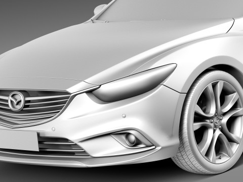 Mazda 6 Sedan 2013 3D 模型