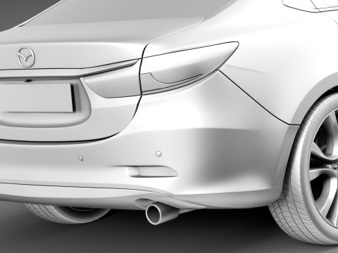 Mazda 6 Sedan 2013 3D 模型