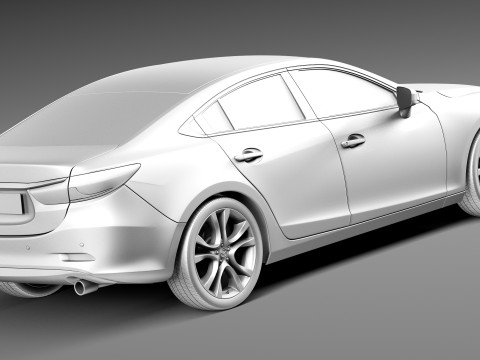 Mazda 6 Sedan 2013 3D 模型
