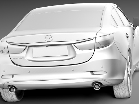 Mazda 6 Sedan 2013 3D 模型