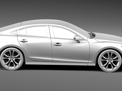 Mazda 6 Sedan 2013 3D 模型