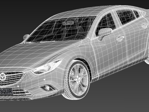 Mazda 6 Sedan 2013 3D 模型