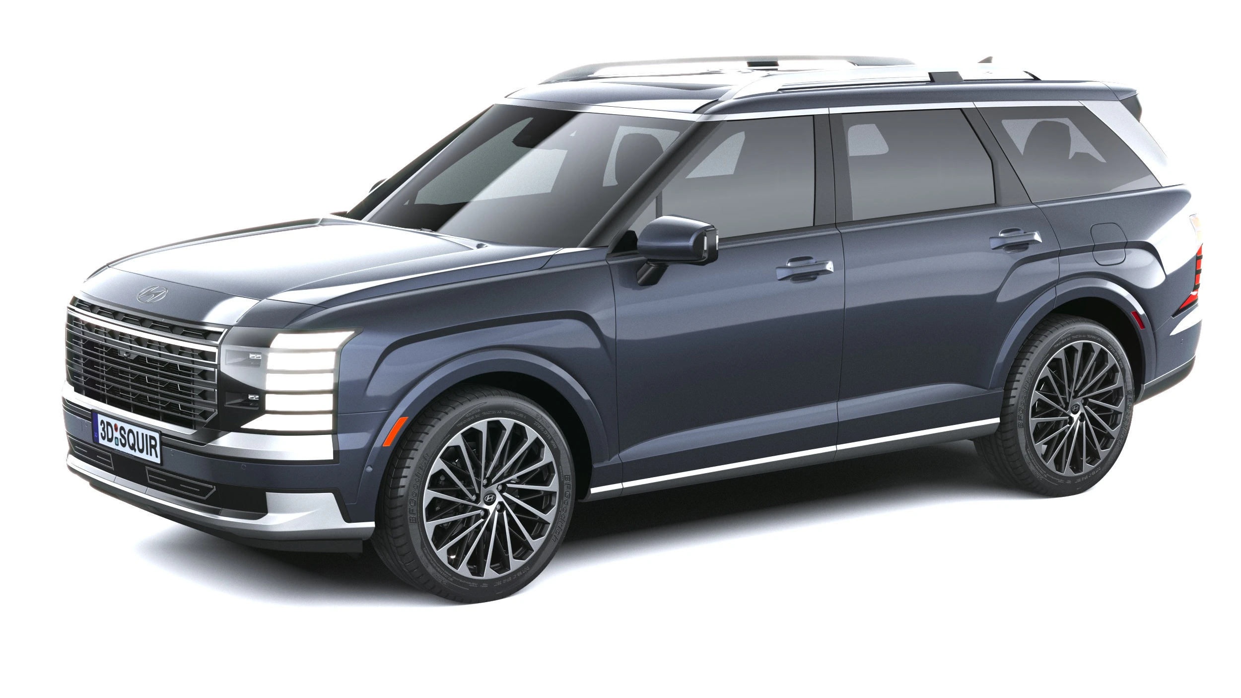 Hyundai Palisade 2026 3D Model .c4d .max .obj .3ds .fbx .stl .blend 