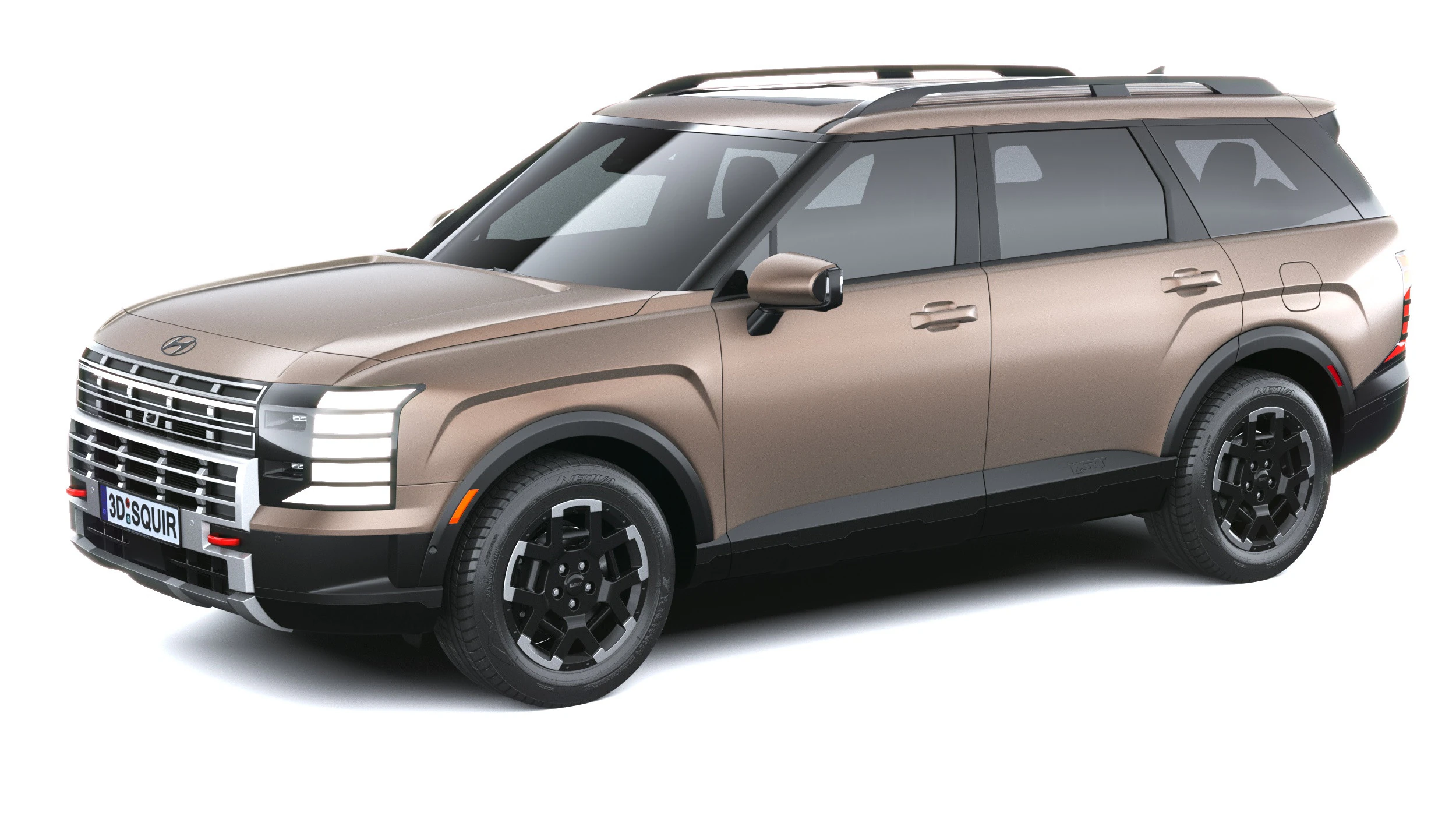 Hyundai Palisade XRT Pro 2026 3D Model .c4d .max .obj .3ds .fbx .stl .blend 