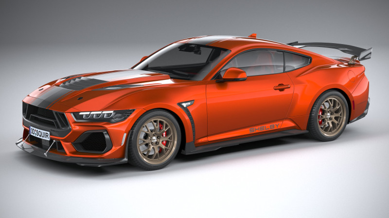 Shelby S650 Super Snake 2026 3D 모델 .c4d .max .obj .3ds .fbx .stl .blend
