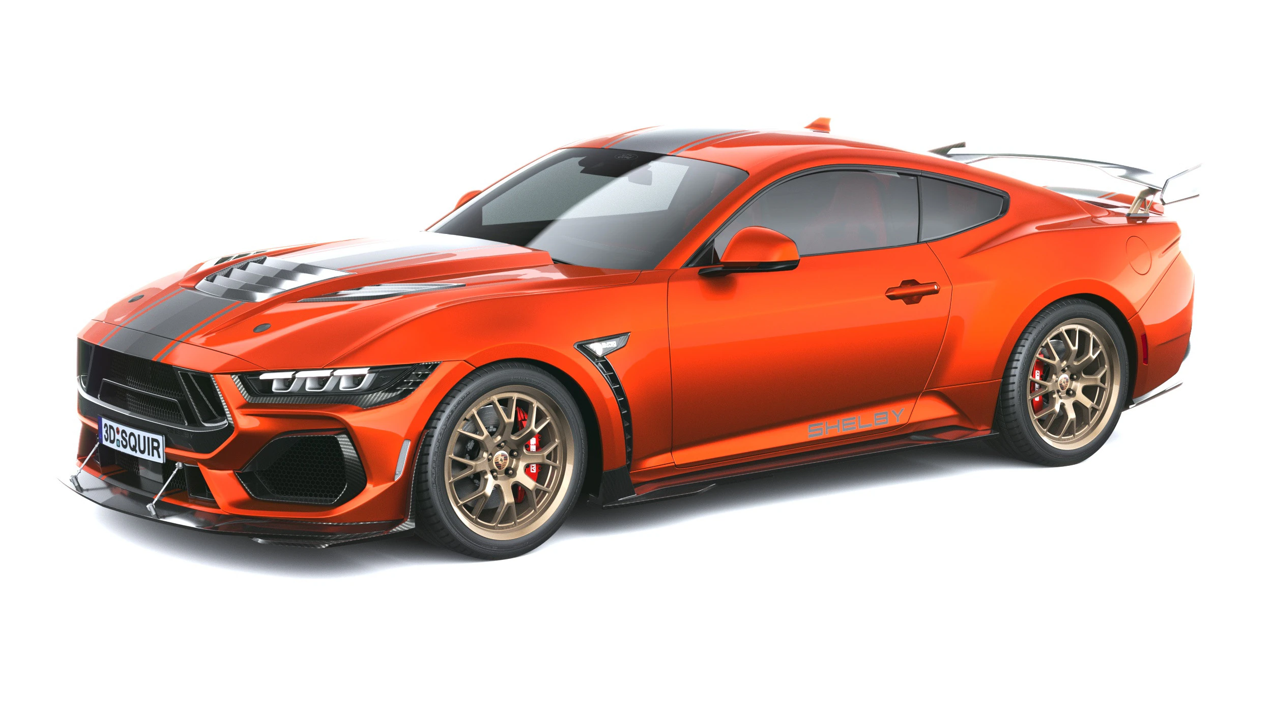 Shelby S650 Super Snake 2026 3D Model .c4d .max .obj .3ds .fbx .stl .blend 