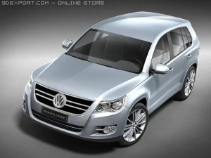 Volkswagen Tiguan midpoly 3D Model