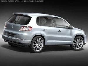 Volkswagen Tiguan midpoly 3D Model