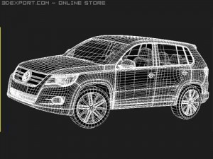 Volkswagen Tiguan midpoly 3D 模型