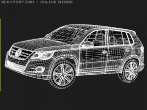 Volkswagen Tiguan midpoly 3D Model