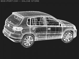Volkswagen Tiguan midpoly 3D 模型