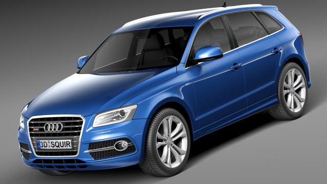 Audi SQ5 2013 3D Модель .c4d .max .obj .3ds .fbx .stl .blend 