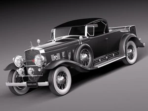 Cadillac V16 Sixteen 1930 Roadster 3D Model