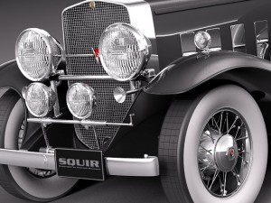 Cadillac V16 Sixteen 1930 Roadster 3D Model