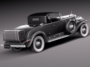 Cadillac V16 Sixteen 1930 Roadster 3D Model