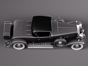 Cadillac V16 Sixteen 1930 Roadster 3D Model