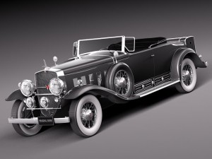 Cadillac V16 Sixteen 1930 Roadster 3D Model