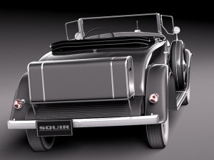 Cadillac V16 Sixteen 1930 Roadster 3D Model