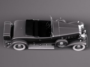 Cadillac V16 Sixteen 1930 Roadster 3D Model