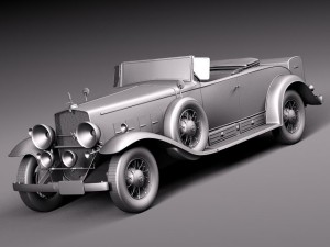 Cadillac V16 Sixteen 1930 Roadster 3D Model