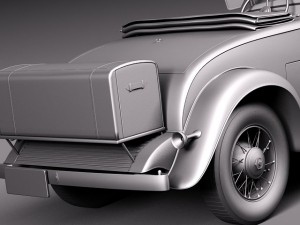 Cadillac V16 Sixteen 1930 Roadster 3D Model