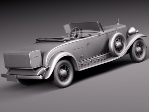 Cadillac V16 Sixteen 1930 Roadster 3D Model
