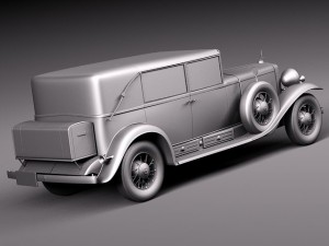 Cadillac V16 Sixteen 1930 Fleetwood Imperial 3D-Modell