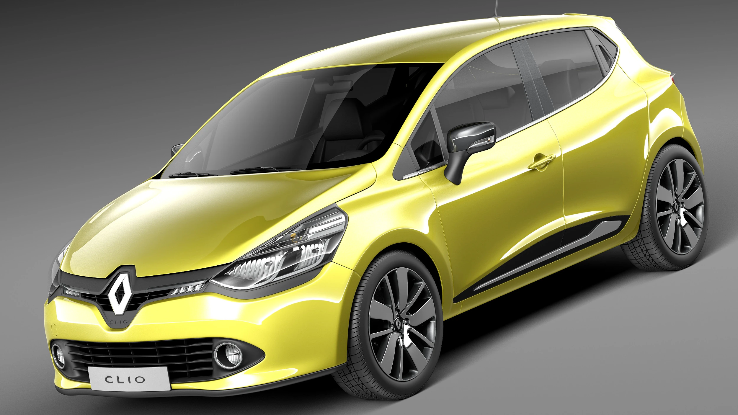 Renault Clio 2013 3D Model .c4d .max .obj .3ds .fbx .stl .blend