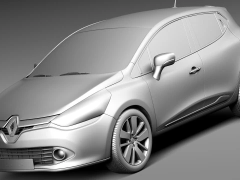 Renault Clio 2013 3D Model