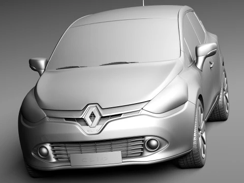 Renault Clio 2013 3D Model