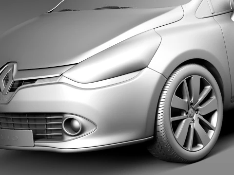 Renault Clio 2013 3D Model