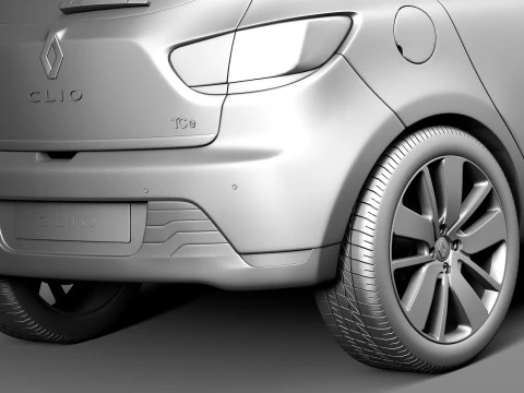 Renault Clio 2013 3D Model