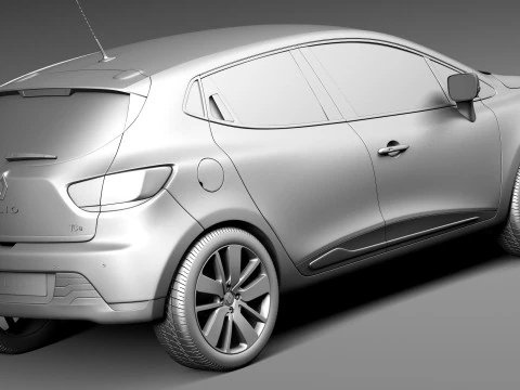 Renault Clio 2013 3D Model