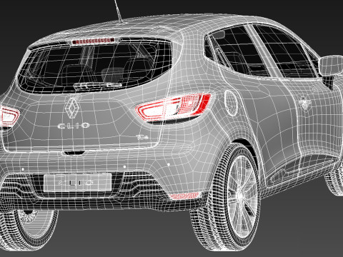 Renault Clio 2013 Modèle 3D