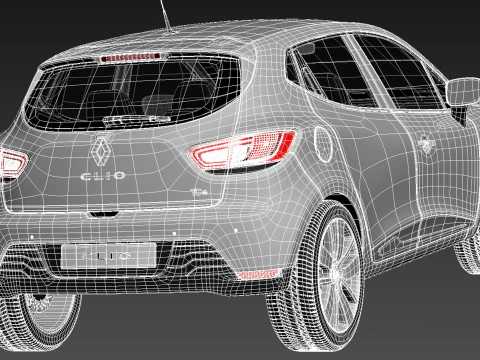 Renault Clio 2013 3D Model