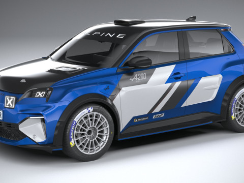 Alpine A290 Rallye 2026 3D Modell